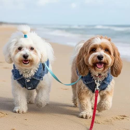 Brocarp Dog Jeans Jacket Pet Denim Vest for Small Dogs & Puppies | Four-Season Comfort & Style thumbnail 6