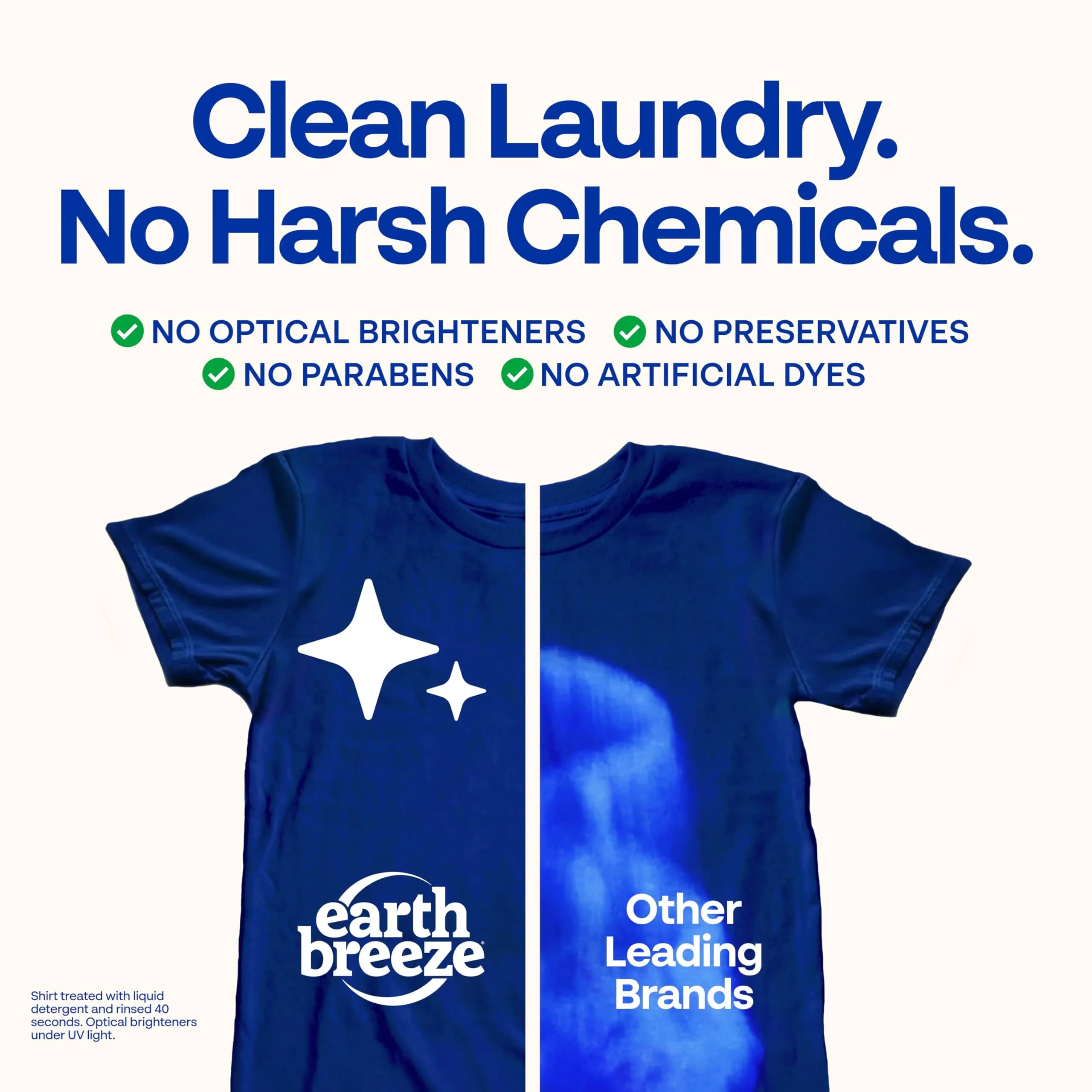 Earth Breeze Laundry Detergent Sheets Fresh Scent, 30 Count | Eco Liquidless Soap for All Cycles - view 2
