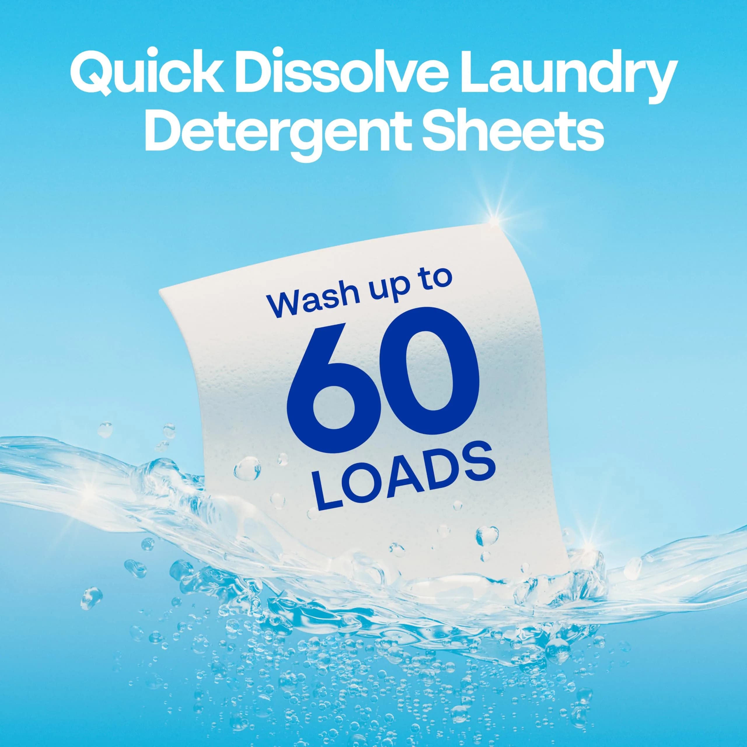 Earth Breeze Laundry Detergent Sheets Fresh Scent, 30 Count | Eco Liquidless Soap for All Cycles - view 4