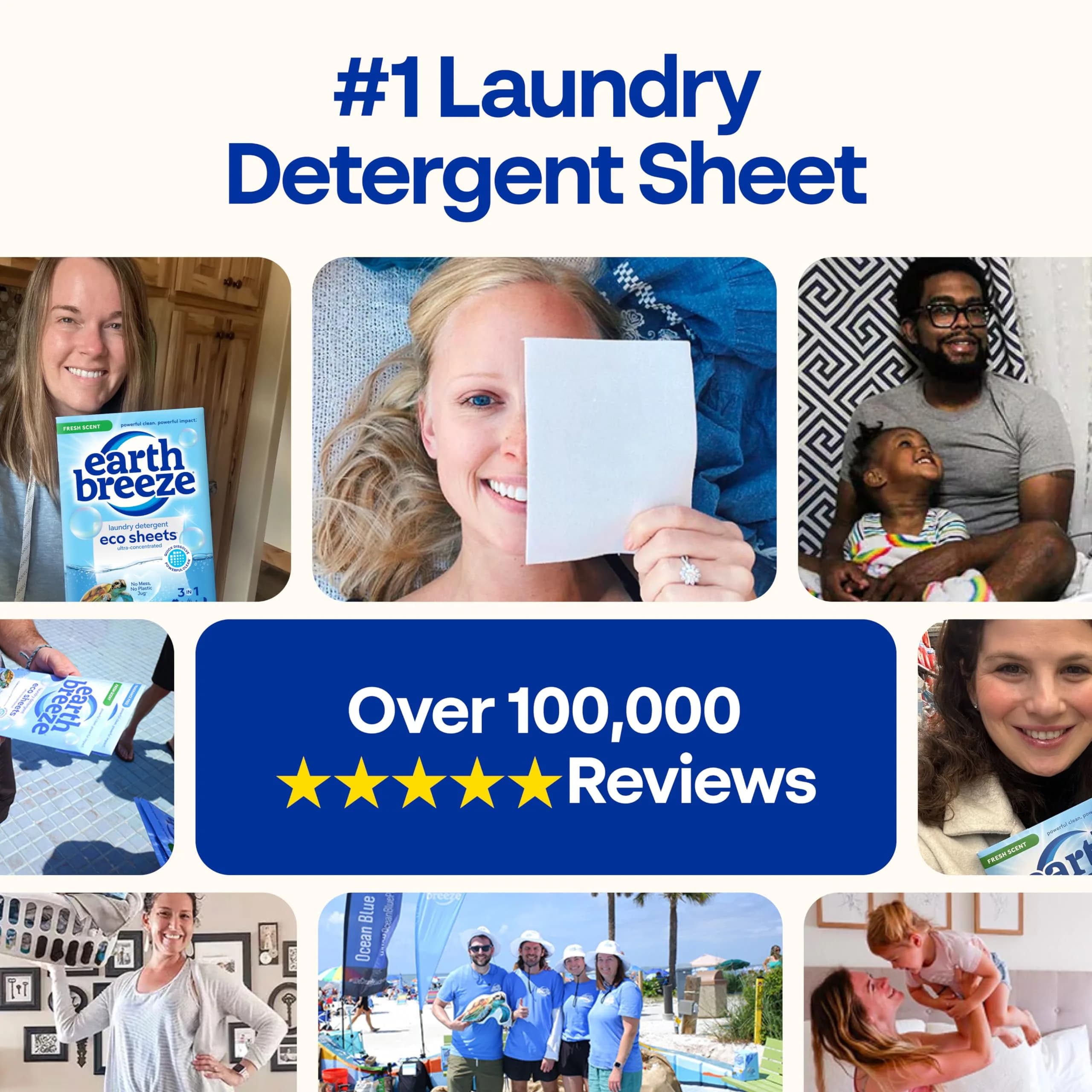 Earth Breeze Laundry Detergent Sheets Fresh Scent, 30 Count | Eco Liquidless Soap for All Cycles - view 8