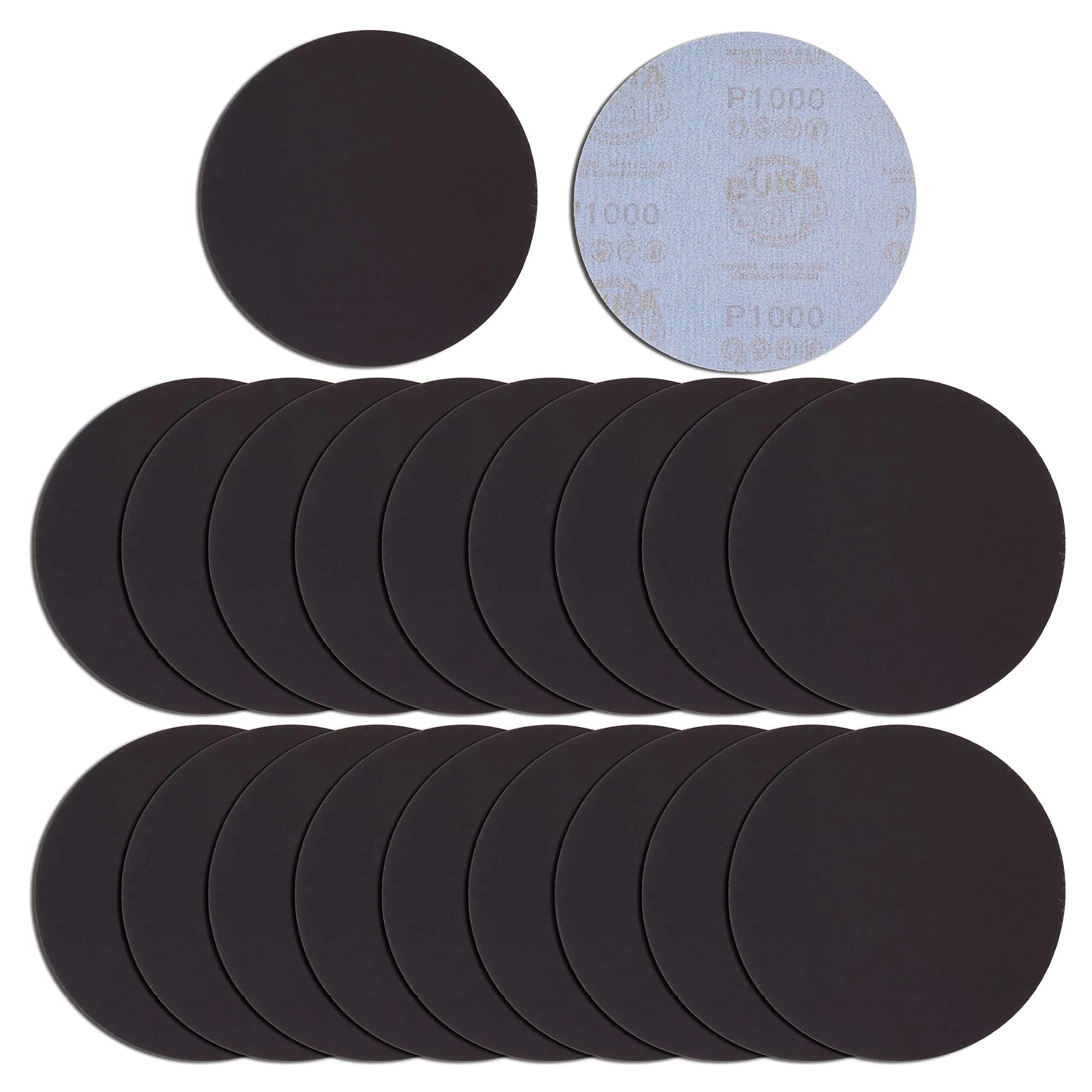 Dura-Gold 6" Wet or Dry Sanding Discs 1000 Grit (20-Pack) | Hook & Loop for Orbital Sanders - main product image