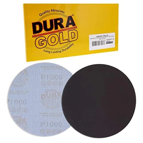 Dura-Gold 6" Wet or Dry Sanding Discs 1000 Grit (20-Pack) | Hook & Loop for Orbital Sanders thumbnail 3