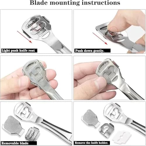 Jutoe Callus Shaver Set 52 Pcs | Stainless Steel Foot & Hand Care Tools thumbnail 4