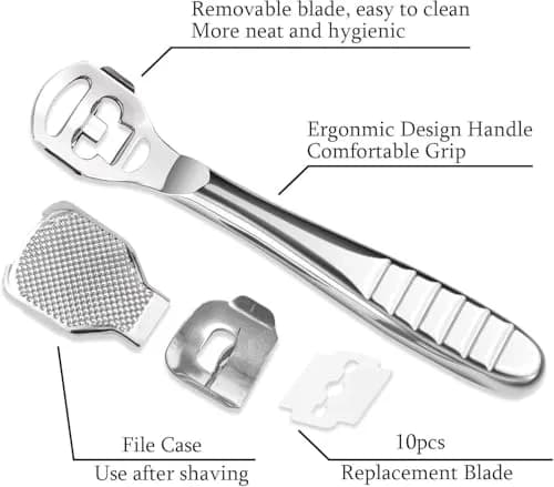 Jutoe Callus Shaver Set 52 Pcs | Stainless Steel Foot & Hand Care Tools thumbnail 2