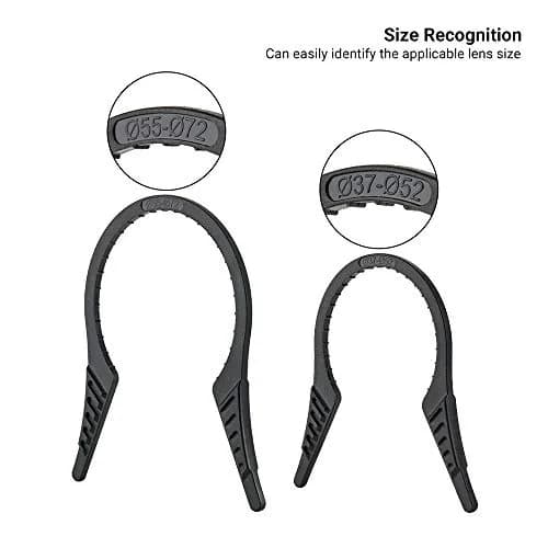 JJC Camera Lens Filter Wrench Kit 2-Pack | Fits 37mm-72mm Lens Threads thumbnail 5