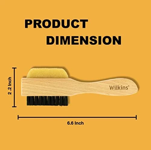 Wilkins Suede Shoe Cleaner Brush - Yellow Rubber Suede Eraser with Soft Bristle Brush, 52g (1.8 oz) | Cleans Suede & Nubuck Without Water thumbnail 6