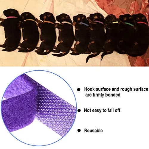 FEBSNOW Puppy Whelping Collars 30 Pcs - 15 Colors | Soft Newborn Pet ID Bands for Dogs & Kittens thumbnail 4