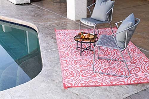 Stylish Camping 258105 8' x 10' Reversible Mat | Outdoor & Indoor Versatile Boho Rug thumbnail 2