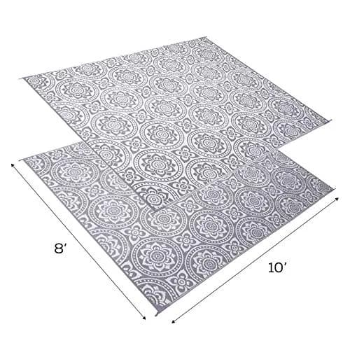 Stylish Camping 258106 8ft x 10ft Reversible Mat | UV Resistant, Quick Dry, Outdoor & Indoor Use thumbnail 6