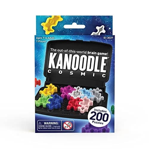 Educational Insights Kanoodle Cosmic Puzzle Game for Kids & Adults | 200 Brain Teasers, Space Theme, Portable, Ages 7+ thumbnail 7