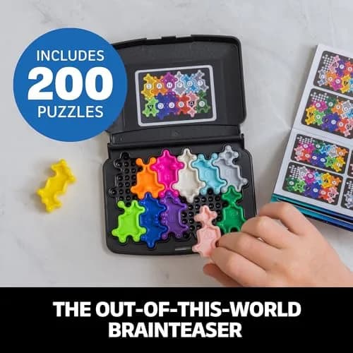 Educational Insights Kanoodle Cosmic Puzzle Game for Kids & Adults | 200 Brain Teasers, Space Theme, Portable, Ages 7+ thumbnail 2