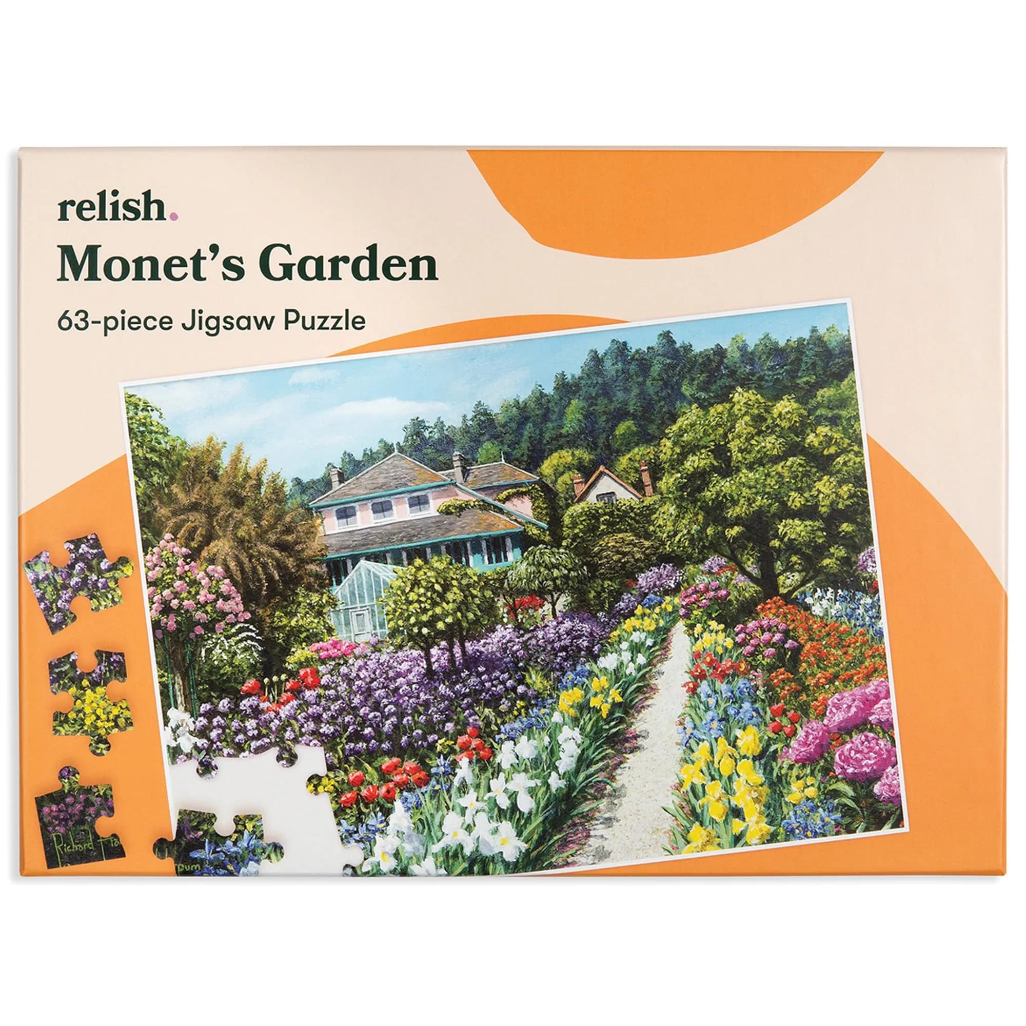 Relish Dementia Puzzles for Adults 63 Piece Monet's Garden | Memory Support & Engagement - main product image