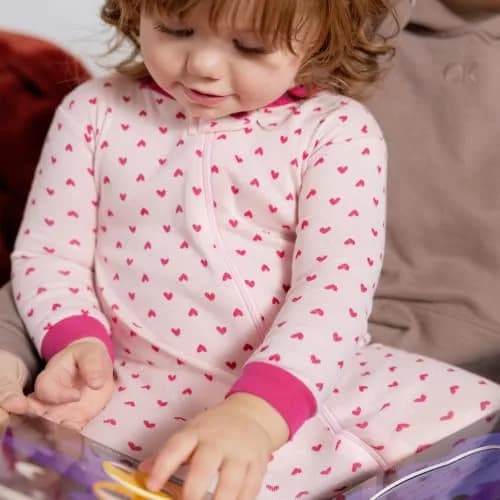 Gerber Baby Girls Woodland Floral Purple Footed Pajamas 3T (2-Pack) | Snug-Fit Cotton Sleepwear thumbnail 3