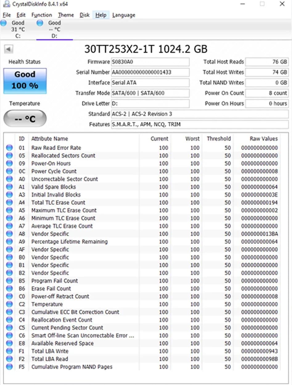 Timetec 1TB SSD 3D NAND SATA III 6Gb/s 2.5 Inch 7mm (0.28") Internal Solid State Drive | Performance Boost & Longer Lifespan - view 7