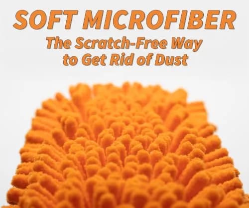 Extend-A-Reach Window Squeegee & Microfiber Scrubber 2-in-1 Combo | Extendable Window Cleaning Tool thumbnail 4