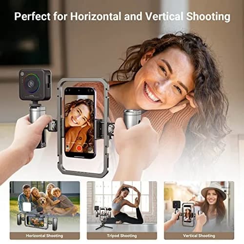 SmallRig Universal Smartphone Video Rig 2791B | Aluminum Alloy Phone Cage with Cold Shoe Mount for Mic/LED, Perfect for Filmmaking/Vlogging thumbnail 5