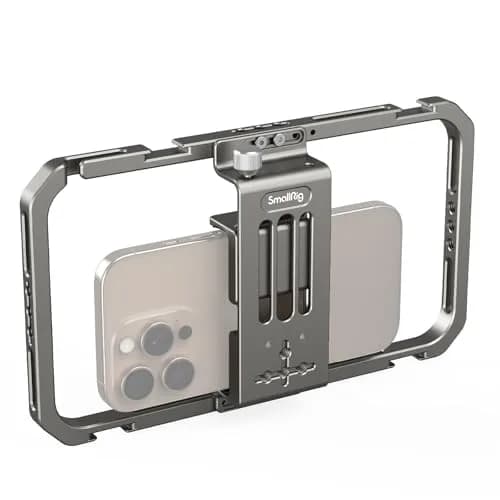 SmallRig Universal Smartphone Video Rig 2791B | Aluminum Alloy Phone Cage with Cold Shoe Mount for Mic/LED, Perfect for Filmmaking/Vlogging thumbnail 1