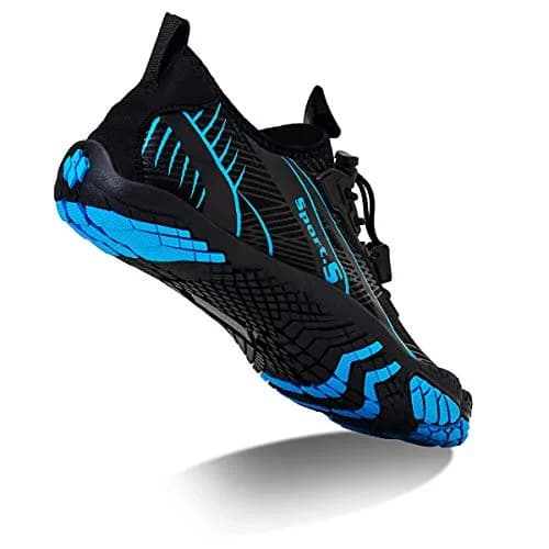 WateLves Water Shoes for Men Women Barefoot Quick-Dry Aqua Sock | Outdoor Athletic Sport Shoes (M-Black/Blue, 40) thumbnail 7