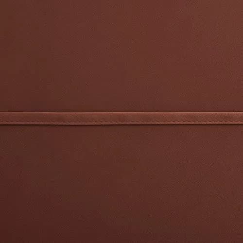 KOUFALL Terracotta Curtain Valances for Kitchen Windows | Blackout, Rustic Farmhouse Style, 52x18 inch thumbnail 6