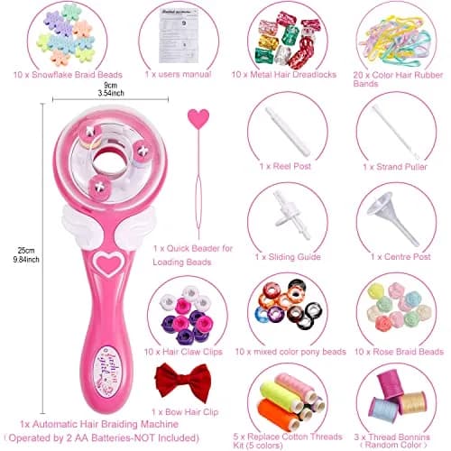 Oradrem Automatic Hair Braider Styling Tool with 85-Piece Accessory Set | DIY Fun Hairstyles for Girls thumbnail 3