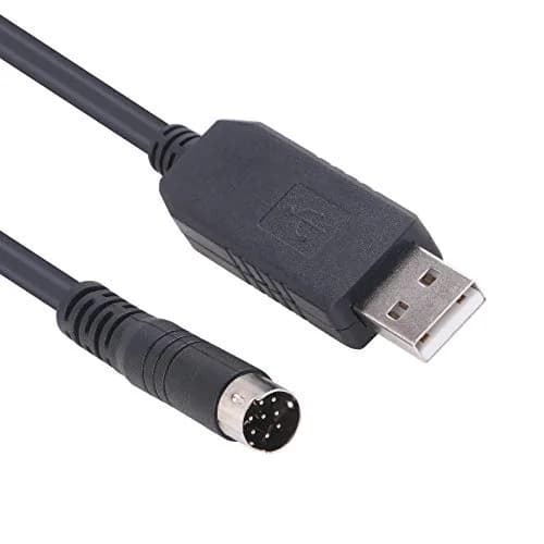 Green-utech USB MD 8P RS-232 Serial Adapter Cable for Rockwell AB MicroLogix 1400 PLC Programming 6ft | FT231XS Chip thumbnail 1