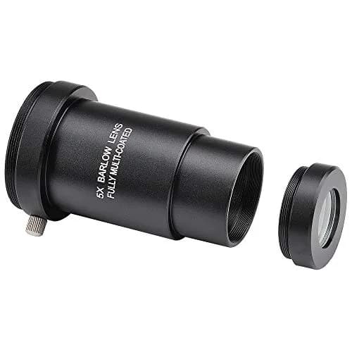 Starboosa 5X Barlow Lens & Moon Filter Kit for 1.25-Inch Telescopes | Enhances Magnification & Lunar Imaging thumbnail 3