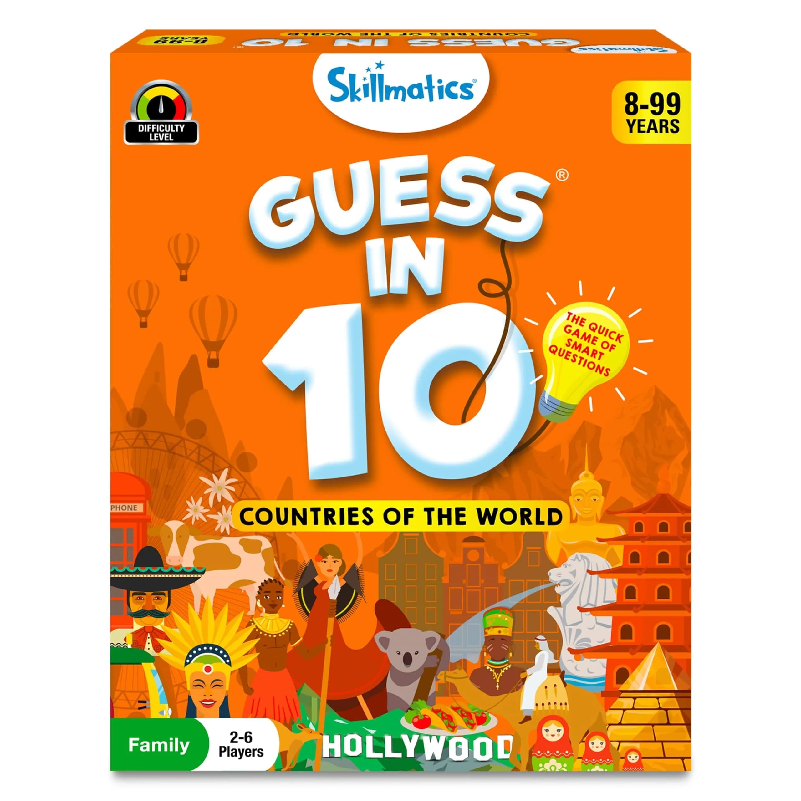 Skillmatics Guess in 10 Countries of The World Card Game, Educational Travel Toy for Kids Ages 8+ | 50 Game Cards - main product image