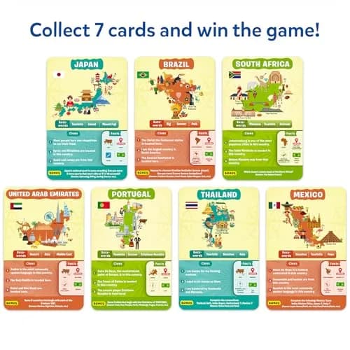 Skillmatics Guess in 10: Countries of The World Trivia Card Game | Educational Geography Game for Ages 8+ thumbnail 5