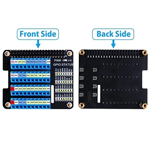 GeeekPi GPIO Screw Terminal Block Breakout Board HAT for Raspberry Pi | GPIO Expansion Module with Status LEDs thumbnail 4