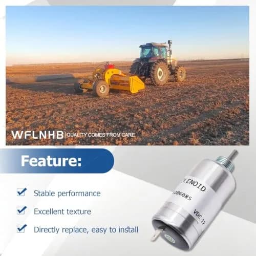 WFLNHB Fuel Shut Off Solenoid 12V | Replacement for Perkins 100 Series & Holland Engines thumbnail 6
