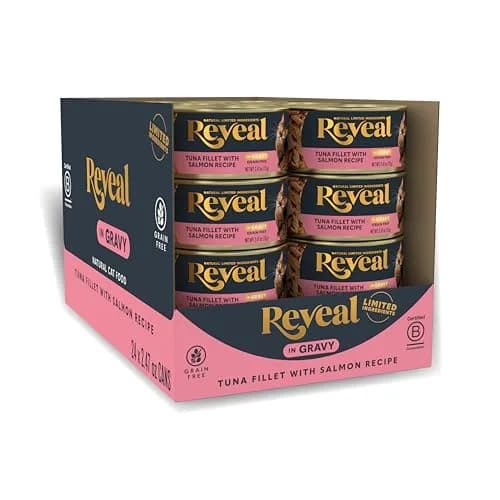 Reveal - Grain Free | Wet Canned Cat Food | 2.47oz (70g) x 24 | Natural, No Additives, Limited Ingredients thumbnail 1