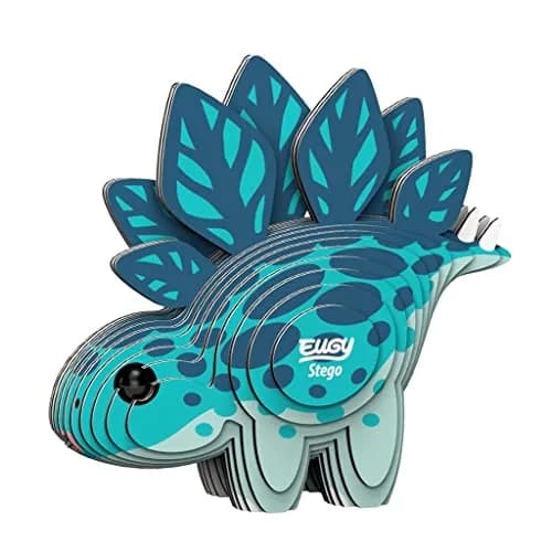 EUGY Stegosaurus 3D Puzzle 32 Piece | Fun Dinosaur Paper Craft Kit for Kids 6+ thumbnail 1