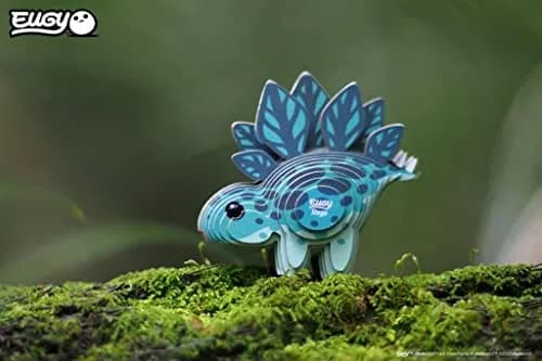 EUGY Stegosaurus 3D Puzzle 32 Piece | Fun Dinosaur Paper Craft Kit for Kids 6+ thumbnail 3