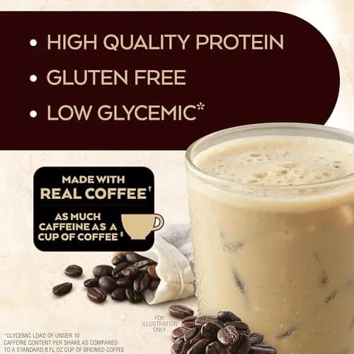 Atkins Café au Lait Iced Coffee Protein Shake 15g Protein, 3g Net Carb, 12 Count | Keto Friendly, Gluten Free thumbnail 3