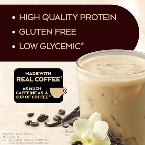 Atkins Vanilla Latte Protein Shake 330ml (11 Fl Oz) | 15g Protein, Gluten-Free, Keto-Friendly thumbnail 3
