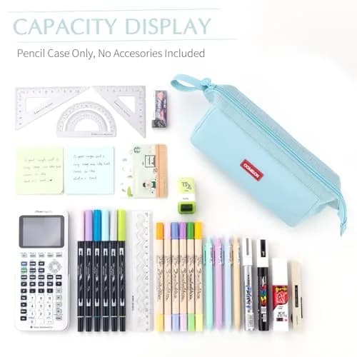 CICIMELON Large Capacity Pencil Case for School & Office | Organize 30-50 Pens & Gadgets thumbnail 5