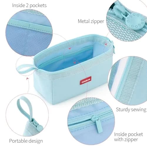 CICIMELON Large Capacity Pencil Case for School & Office | Organize 30-50 Pens & Gadgets thumbnail 6