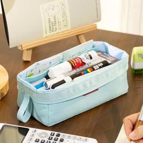 CICIMELON Large Capacity Pencil Case for School & Office | Organize 30-50 Pens & Gadgets thumbnail 2