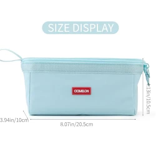 CICIMELON Large Capacity Pencil Case for School & Office | Organize 30-50 Pens & Gadgets thumbnail 3