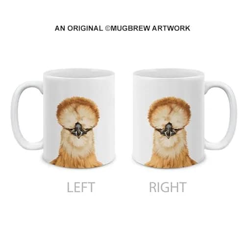 MUGBREW Silkie Chicken Ceramic Coffee Gift Mug 11 OZ | Unique Novelty Tea Cup for Daily Use thumbnail 2