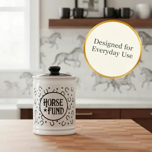 Cottage Creek Horse Fund Piggy Bank 6in Ceramic Money Jar | Equestrian Gift for Horse Lovers thumbnail 9