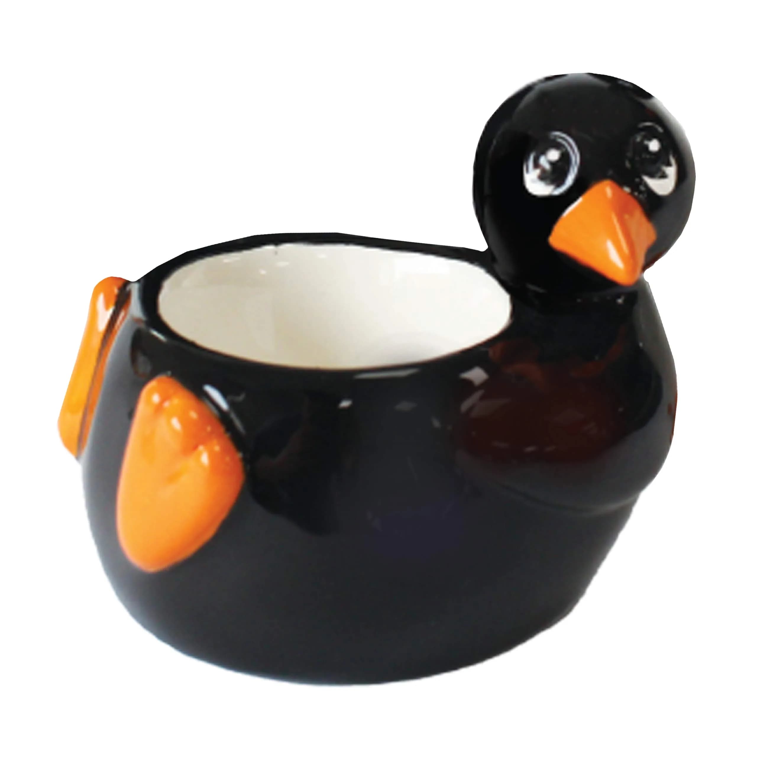 Crockery Critters Penguin Egg Cup Ceramic Animal Egg Holder | Hand-Painted 100g — Penguin