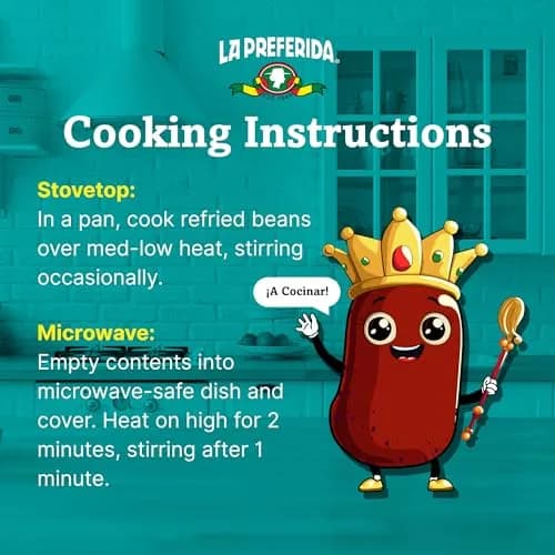 LA PREFERIDA Bean Refried Black Organic 15 oz | Vegan, Kosher, Fat-Free thumbnail 7
