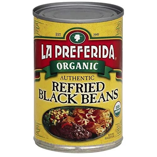 LA PREFERIDA Bean Refried Black Organic 15 oz | Vegan, Kosher, Fat-Free thumbnail 2