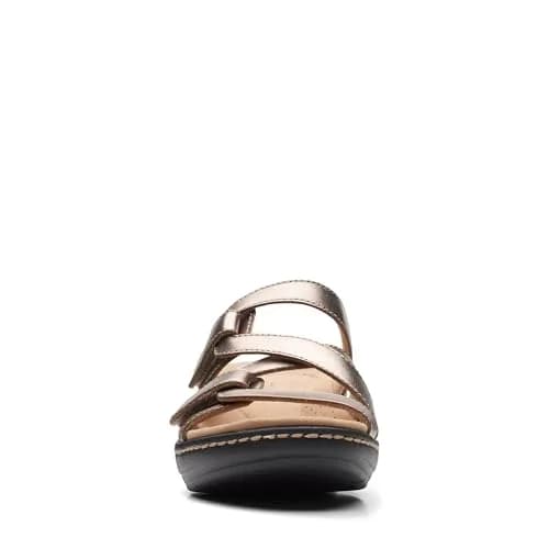 Clarks Women's Merliah Karli Wedge Sandal, Metallic Leather, US Size 8 | Summer Casual Comfort thumbnail 6