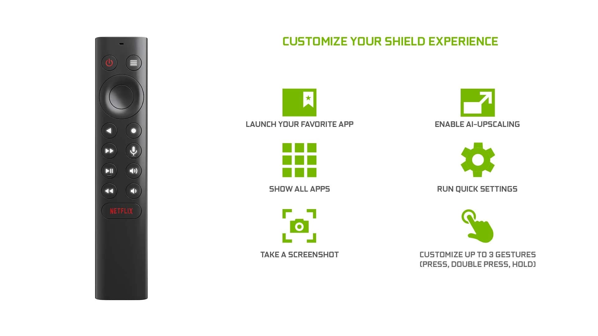 NVIDIA Shield Remote with Voice Search, Backlit Buttons & IR Blaster | 83g (2.9oz) - view 2