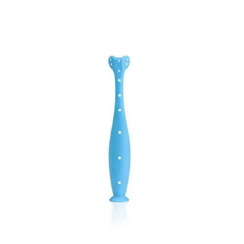 Frida Triple-Angle Toothhugger Toddler Toothbrush | Cleans All Sides, 2+ Years, Blue thumbnail 4