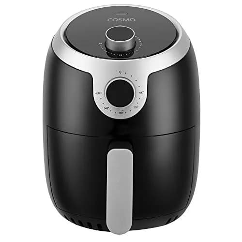 COSMO Air Fryer 2.3 Quart Compact Electric Small Kitchen Appliance with Temperature Control, Timer, Auto Shut-Off, Non-Stick Frying Tray thumbnail 6