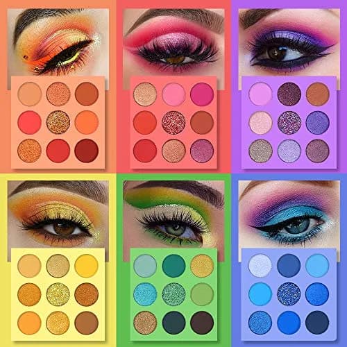UCANBE 54 Colors Splashy Candies Eyeshadow Palette + 15pcs Makeup Brush Set | Highly Pigmented Matte Metallic Shimmer Glitter Eye Shadow thumbnail 5