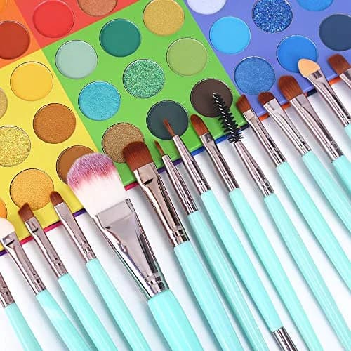 UCANBE 54 Colors Splashy Candies Eyeshadow Palette + 15pcs Makeup Brush Set | Highly Pigmented Matte Metallic Shimmer Glitter Eye Shadow thumbnail 3